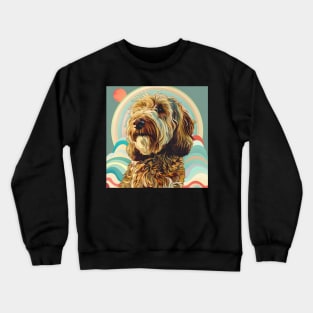 Otterhound in 70's Crewneck Sweatshirt